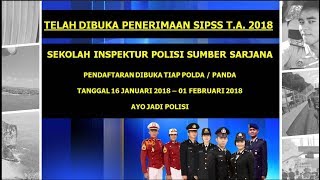 Telah Dibuka Penerimaan Polri SIPSS TA 2018 [upl. by Larena]