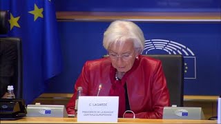 Lagarde Bce quotProcesso disinflazione in corsoquot [upl. by Eiramanna]