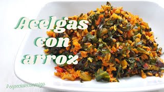 Arroz con Acelgas  Receta fácil y saludable [upl. by Retxab]