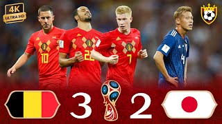 Belgium shock Japan with historic comeback in epic match Hazard explodes🤯 ● Full Highlights 🎞️  4K [upl. by Noremak]