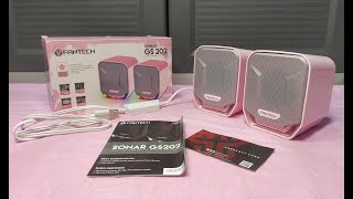 Fantech Sonar GS 202 Speaker Sakura Edition Unboxing [upl. by Irrahs323]