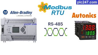 MicroLogix 1400 quotModbus RTUquot Autonics TK4S Tutorial [upl. by Williamsen985]