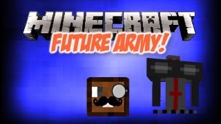 Minecraft Mod Showcase  Future Army Robots 132 [upl. by Annaerb]