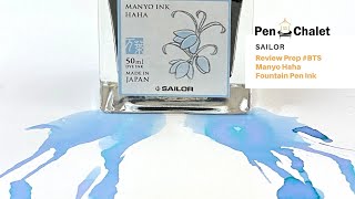 BTS Ink Review Prep Sailor Manyo Haha Fountain Pen Ink [upl. by Aligna]