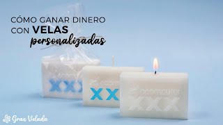 Cómo ganar Dinero vendiendo Velas personalizadas  video tutorial mas enlace al post [upl. by Baese]