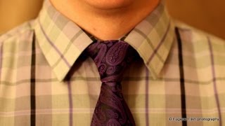 How to tie a tie  made simple Half  Windsor Knot [upl. by Rebma]