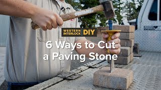 6 Ways to Cut a Paving Stone [upl. by Dorrej]