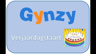 Gynzy  Verjaardagstaart [upl. by Maclay77]