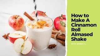 How to Make A Cinnamon Roll Almased Shake  Healthy Diet Plan [upl. by Enisaj]