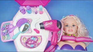 Open Salon Barbie Kit Set  ASMR Fun Games to Try at Home [upl. by Von657]