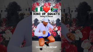 King of Squats Eating 🇳🇬 X 🇿🇦 viral shorts fitness trending glutes chiloxtheexuberant food [upl. by Aicercul]