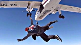 JUMPING FROM A PLANE  FIRST SKYDIVE  100000 SUBSCRIBERS  GoPro Tandem Skydive from BN2 Islander [upl. by Ivzt]