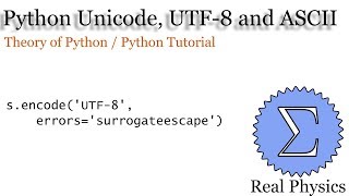 Unicode UTF 8 and ASCII [upl. by Danice]