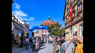 BR Radltour am Marktplatz in Neustadt an der Aisch am 2August 2024 [upl. by Nerradal]