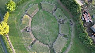 Caerleon Amphitheatre  Barracks  4K Drone Footage [upl. by Ennail]