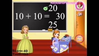 Sofia The First Math Games  Cool Math Princess Games [upl. by Oivaf]