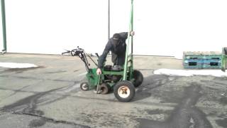 Ryan sod cutter loading on shop made trailer [upl. by Bekha940]