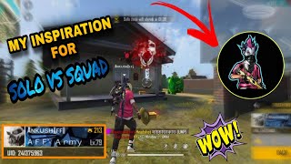 ANKUSH FREEFIRE OP SOLO VS SQUAD GAMEPLAY  IN MY MATCH  AFF🔥 [upl. by Ydaj]