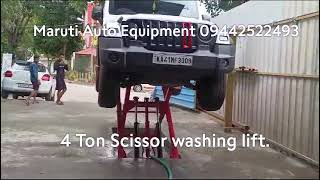 4 Ton Scissor washing lift Maruti Auto Equipment Contact09442522493 [upl. by Wilbur]