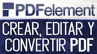 Crea edita y convierte PDF con PDFelement  Dostin Hurtado [upl. by Amelita]