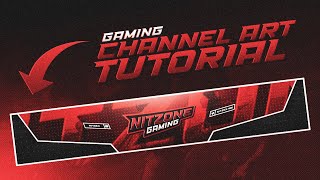 How To Create This gaming Channel Art On Android  Gaming Youtube Banner Tutorial  By Nitzex [upl. by Ahsauqram]