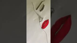 How to draw beautiful girl sketch artsubscribe easydrawingsketchinggirl shortsvideo shorts [upl. by Kenna]