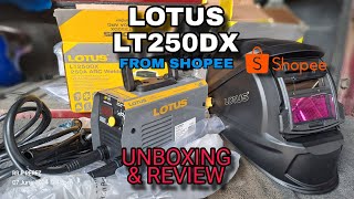 LOTUS LT250DX ARC Welding machine  Unboxing and Review [upl. by Nediarb]