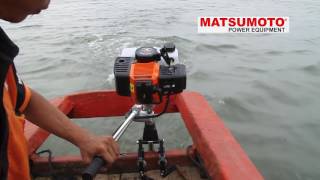 MESIN OUTBOARD MOTOR  MESIN TEMPEL MATSUMOTO MOB830G [upl. by Laven]