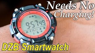 1500Rs Smartwatch that doesnt need charging  DZB Smartwatch Review [upl. by Ejroj]