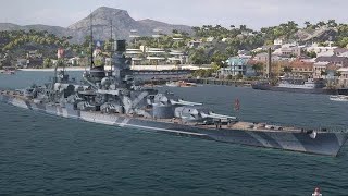 Gneisenau Secondary Build 153k Dmg World Of Warships Legends [upl. by Ojok]