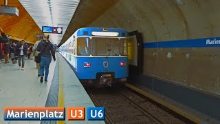 Marienplatz  Lines U3  U6  Munich UBahn  MVG C2  A [upl. by Ojillek]