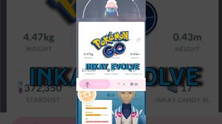 Finally Inkay Evolution  Pokémon Go shorts pokemongo viralshorts [upl. by Holms]