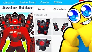 I Made The Most REALISTIC Titan Speakerman Avatar Skibidi Toilet Roblox Avatar [upl. by Sidonnie]