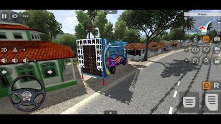 EICHER DJ DRIVING IN VILLAGE ROAD BUS SIMULATOR INDONESIA bussimulatorindonesia [upl. by Marena]