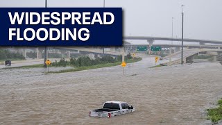 Hurricane Beryl causes severe flooding in Texas [upl. by Alyahc]