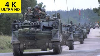 Brave Lion 2022 Lithuanian Compoment return to Oksbøl Camp EndEx Manöver Exercise NATO Denmark M113 [upl. by Ahsinehs]