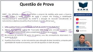 QUESTÃO 30007  POLÍTICA FISCAL CPA20 CEA AI ANCORD [upl. by Sokin]