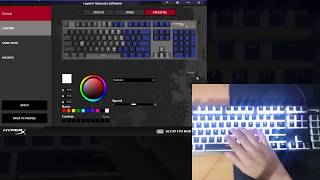 HyperX Alloy FPS RGB Gaming Keyboard  Ngenuity software Demo [upl. by Gawain539]