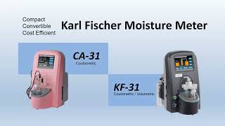 Nittoseiko KARL FISCHER Moisture Meter KF31 CA31 [upl. by Namor]