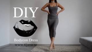 DIY Bodycon dress  Tijana Arsenijevic [upl. by Eelac401]