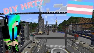 DIY HRT in Minecraft Hbm Nuclear Tech mod 2024 [upl. by Nesilla]