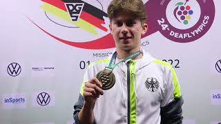 Mission Deaflympics  Bronzemedaillengewinner Niklas Müller im Interview [upl. by Rfinnej]