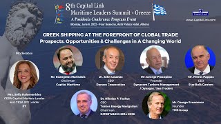 2022 8th Capital Link Maritime Leaders Summit Greece Forum–Greek Shipping Forefront Of Global Trade [upl. by Aun660]