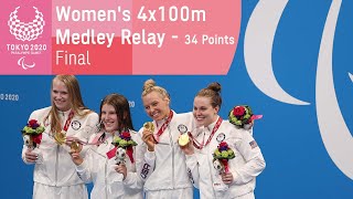 Womens 4x100m Medley Relay  34 Points  Final  Swimming  Tokyo 2020 Paralympic Games [upl. by Latsyrcal]