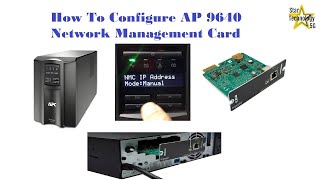 How To Configure AP 9640 Network Management Card [upl. by Rakel]