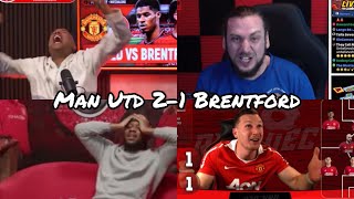 MAN UTD FAN REACTION TO DRAMATIC WIN AGAINST BRENTFORD MAN UNITED 21 BRENTFORD [upl. by Airlee621]