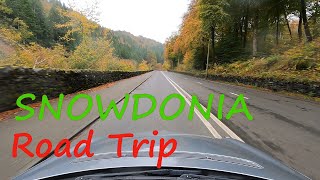 SNOWDONIA 🏴󠁧󠁢󠁷󠁬󠁳󠁿 RELAXING Road Trip Golden Autumn  WALES Great Britain  Cinematic 4K [upl. by Irallih]