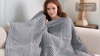 Crochet Checkerboard Sampler Blanket [upl. by Nitza373]