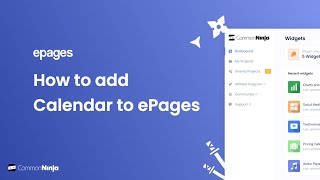 How to add a Calendar to ePages [upl. by Bael]