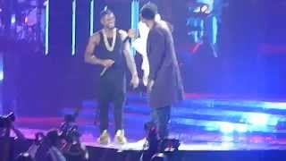 Usher brings out Chris Brown August Alsina Kid Ink amp Jeremih live URXTOUR LA [upl. by Nnaed656]